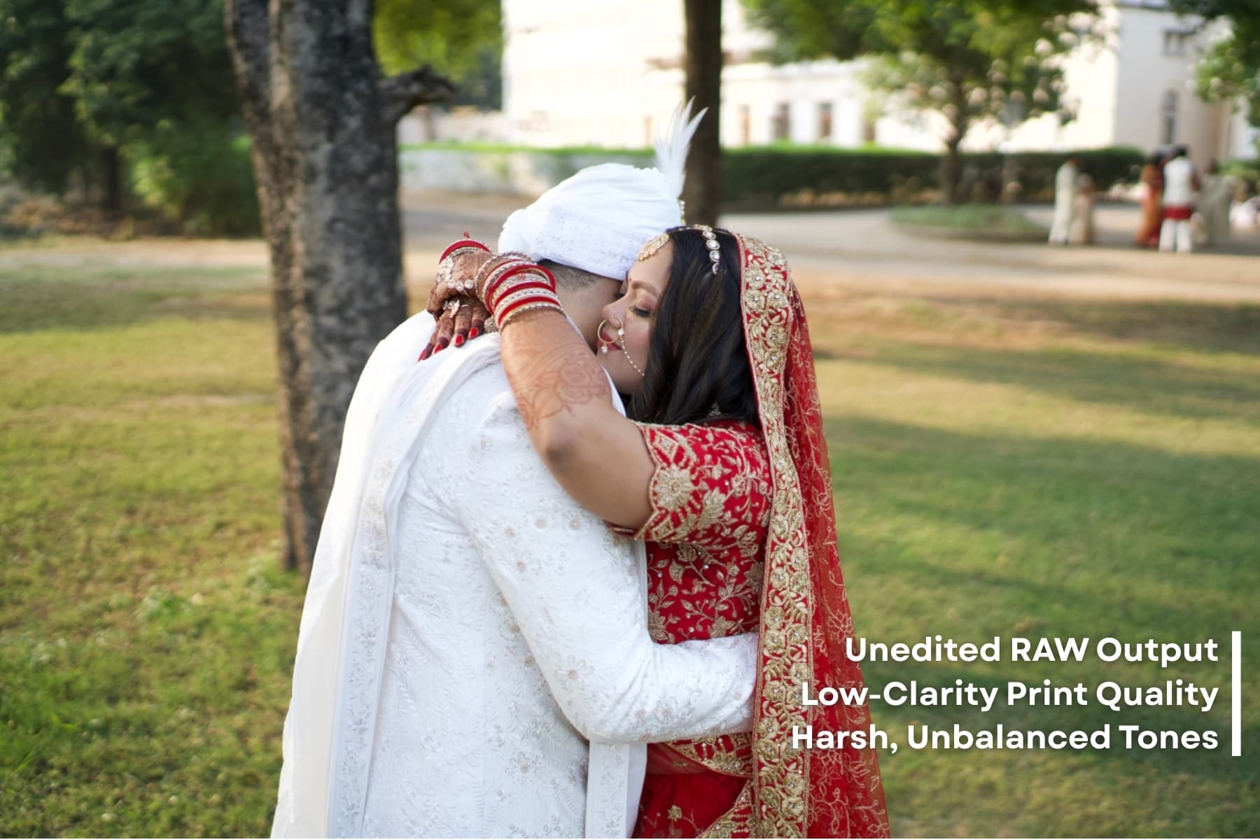 Generic photobook quality showing grain and poor binding